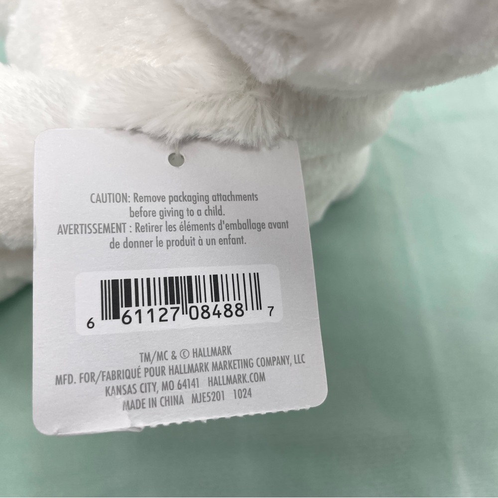 Hallmark White Bunny Rabbit Plush 7.5” - Picture 10 of 10